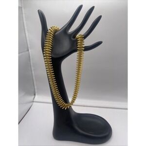 Vintage Gold Tone Chain Link 16" Necklace With A unique Design